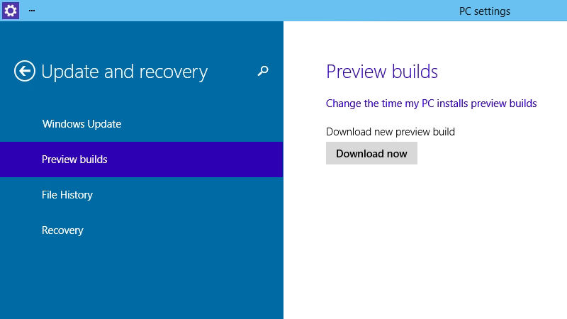 ファイル:Windows10TP 9879 Update Previewbuild.jpg