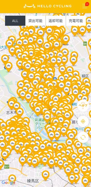ファイル:HelloCycling app map saitama.jpg