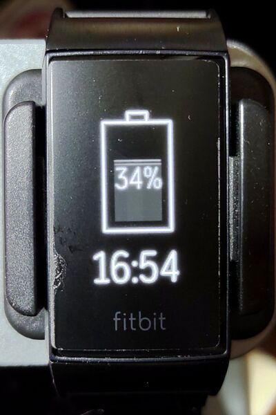 ファイル:FitbitCharge4 charging.jpg