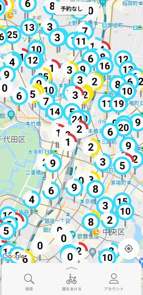 ファイル:Docomo bikeshare chiyoda map tokiwabashi.jpg